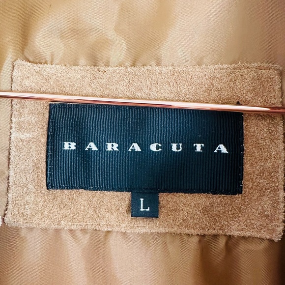 Baracuta Suede overshirt Long Jacket Button Up Leather Western - Picture 10 of 10